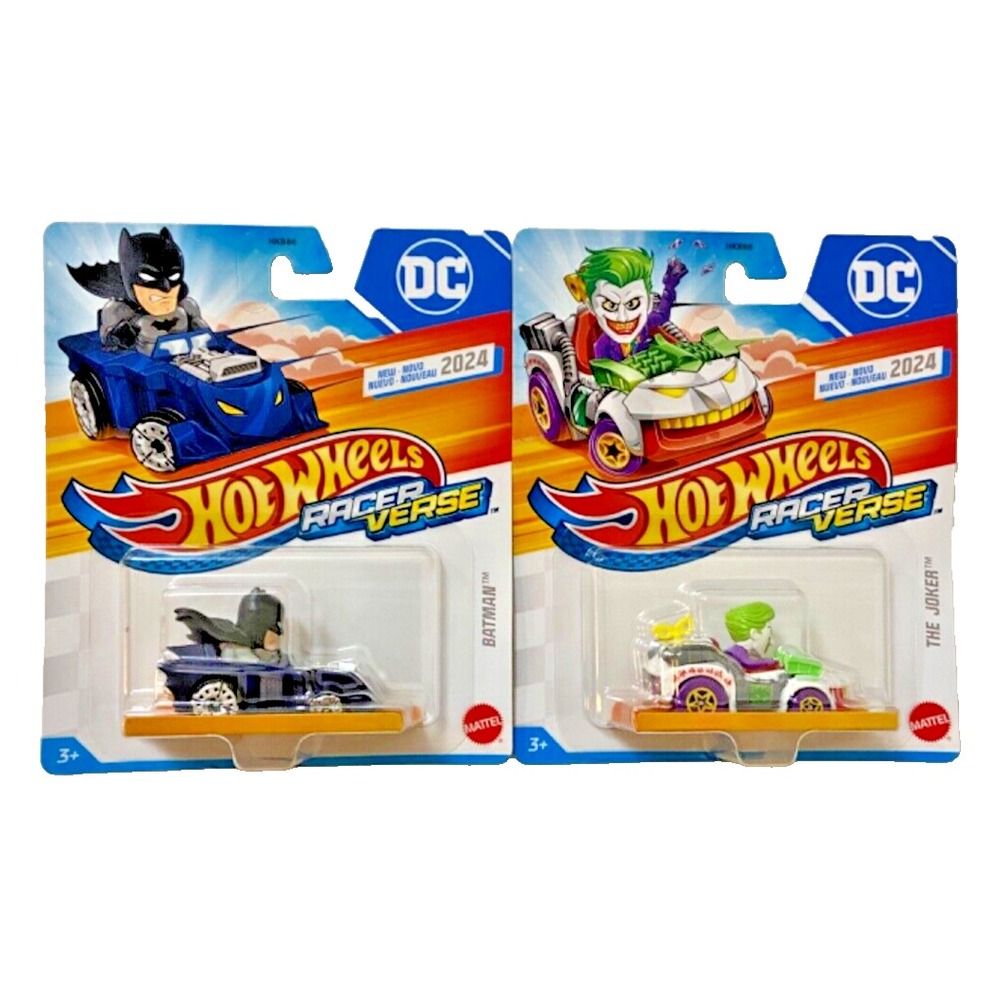 BATMAN &‎ THE JOKER DC Hot Wheels Racer Verse Character Cars